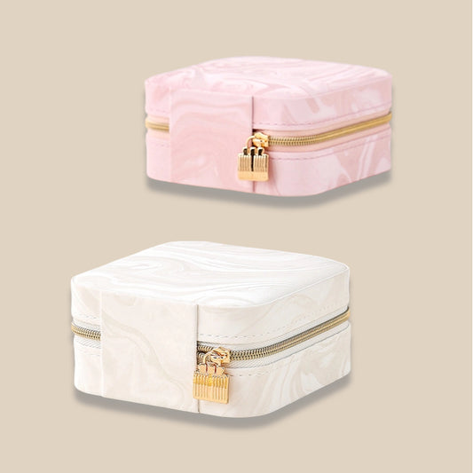 Simple Portable Vintage Jewelry Box Multiple Colors