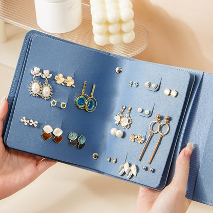 PU Multi Use Portable Travel Jewelry Pouch Multiple Colors