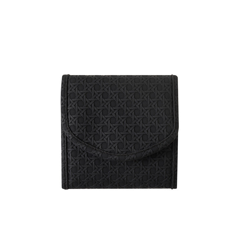 Portable Leather Foldable Travel Jewelry Pouch Multiple Colors