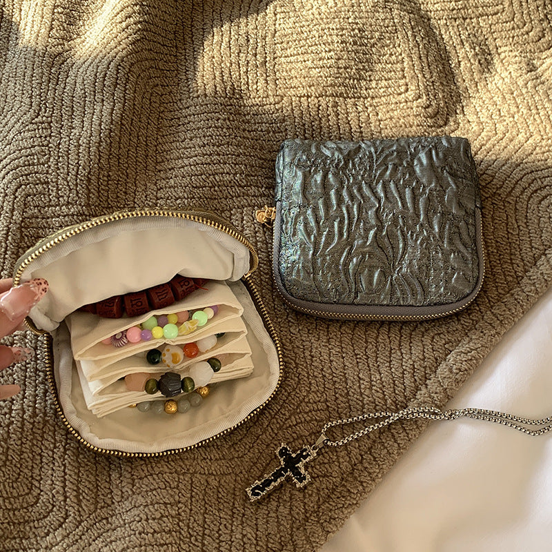 Travel Jewelry Pouch for Gold & Silver Bracelets