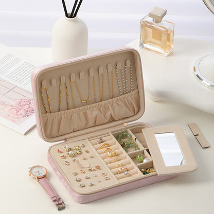 Velvet Multi Function Jewelry Box for Girls