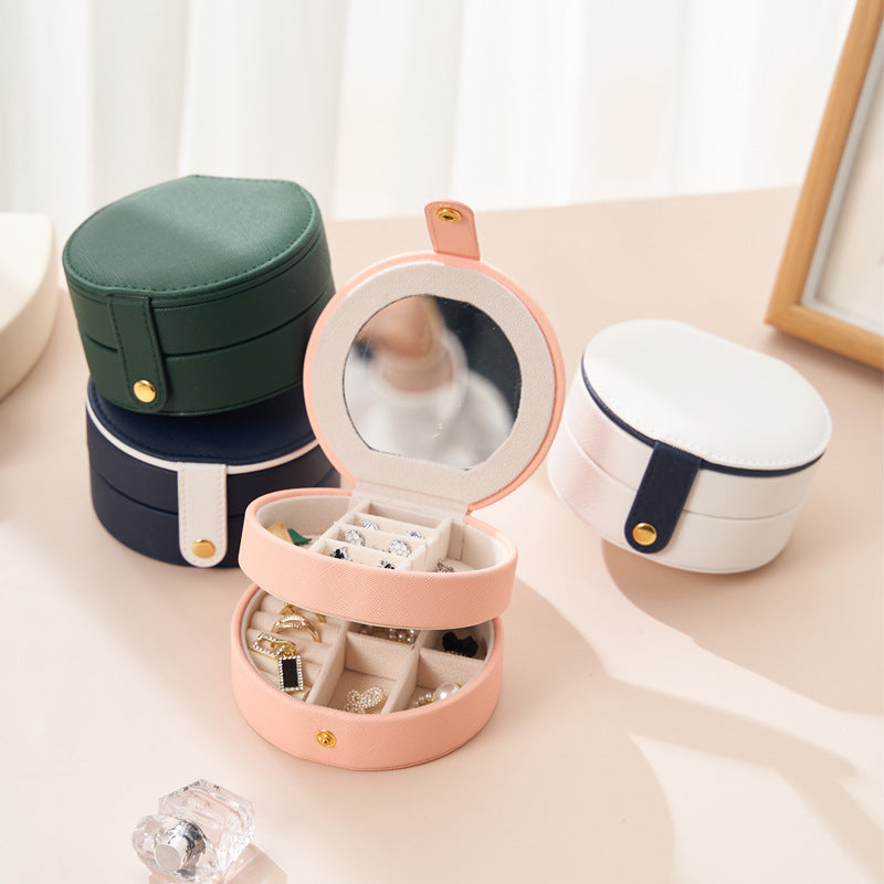 Portable Multi Layer Travel Jewelry Box for Earrings Rings