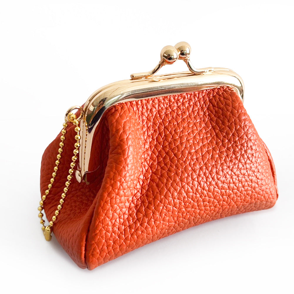 Creative Mini Genuine Leather Frame Purse Multiple Colors