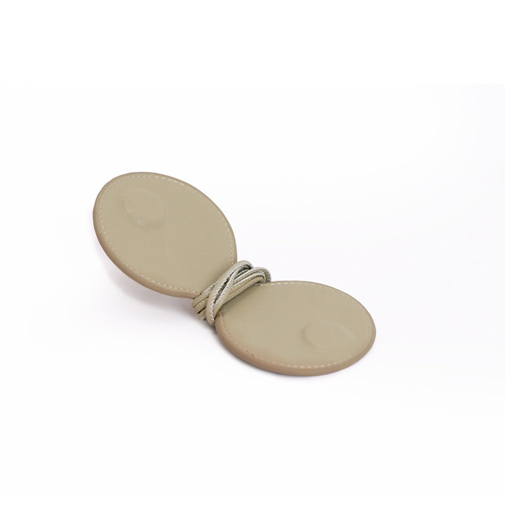 Genuine Leather Neck Magnetic Sunglasses Holder