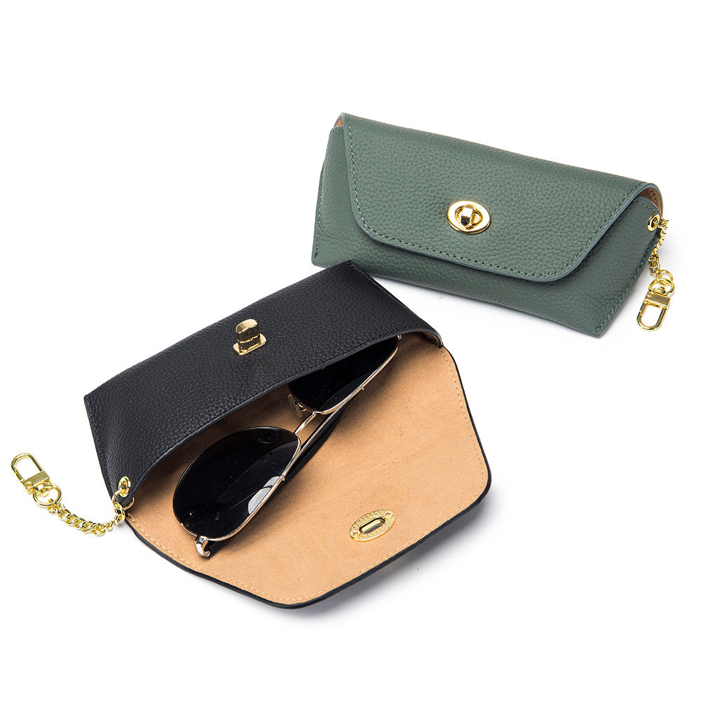 Genuine Leather Vintage Sunglasses Case Multiple Colors
