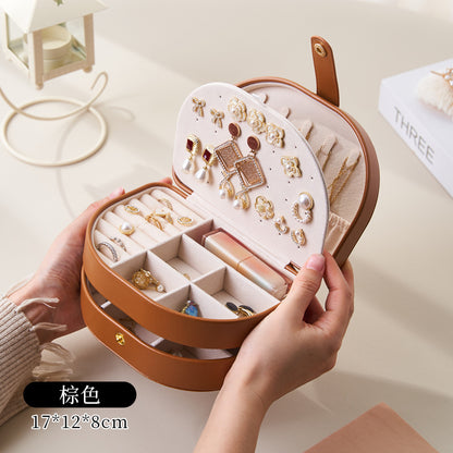 Multi Layer Jewelry Organizer Box for Rings Earrings