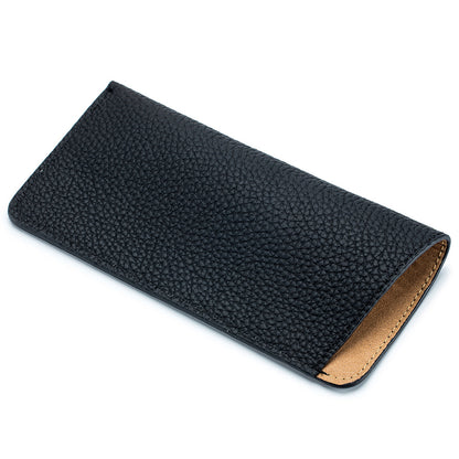 Genuine Leather Soft Shell Portable Eyeglasses Case