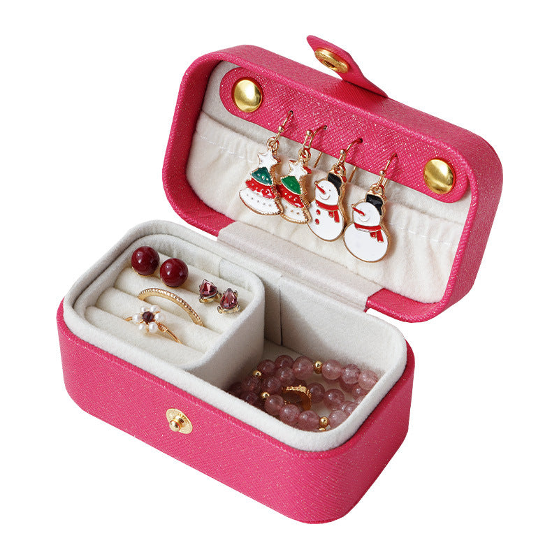 Mini Travel Jewelry Box for Earring Ring Lipstick
