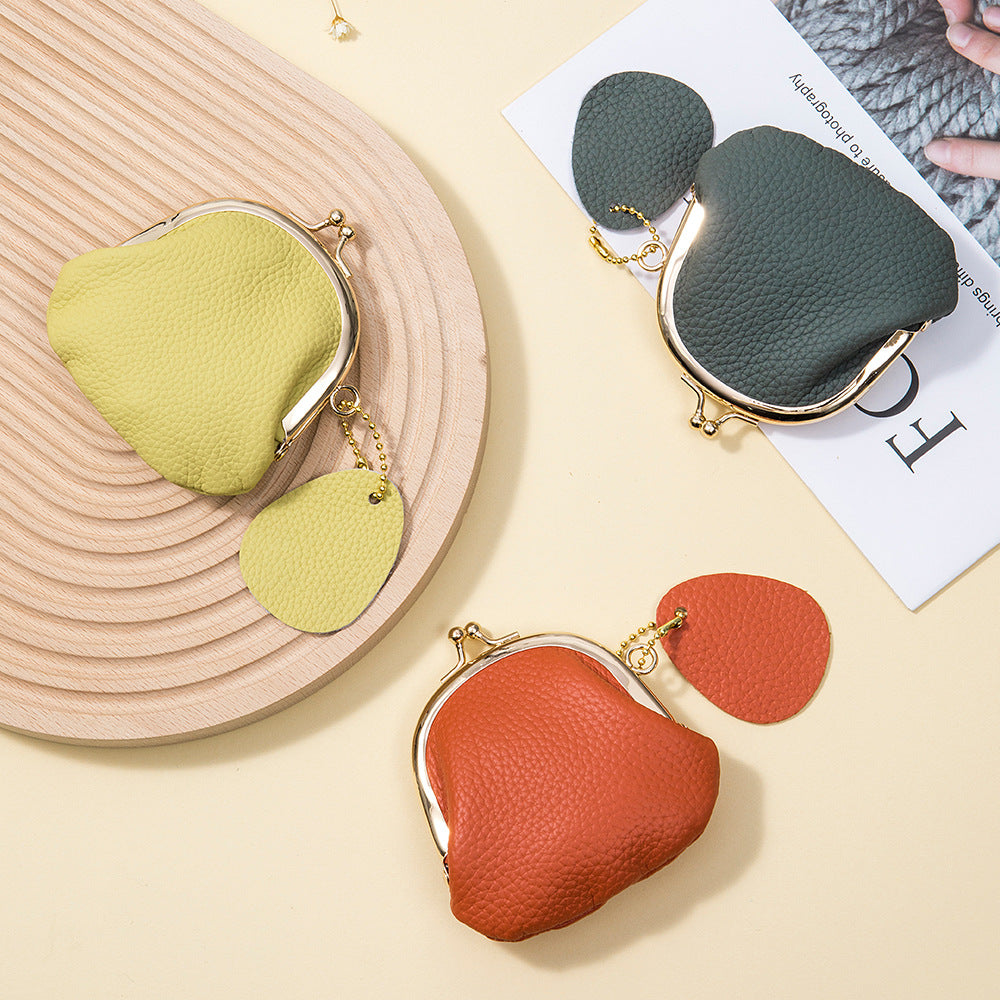 Mini Vintage Genuine Leather Coin Purse Multiple Colors