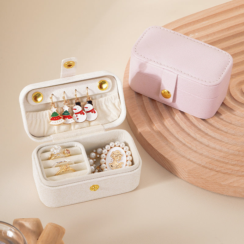 Mini Travel Jewelry Box for Earring Ring Lipstick