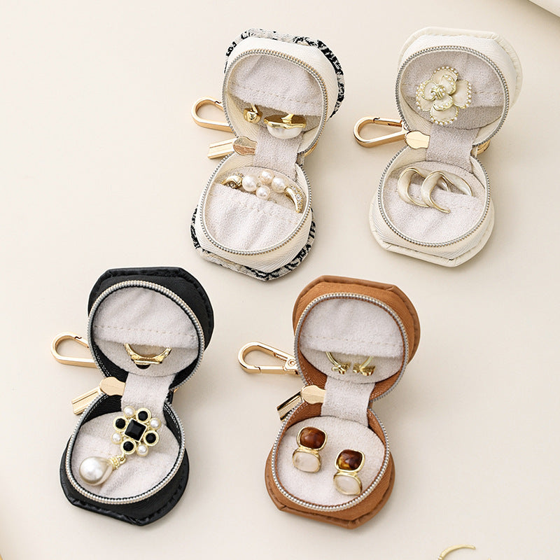 Mini Portable Pouch Charm Jewelry Case