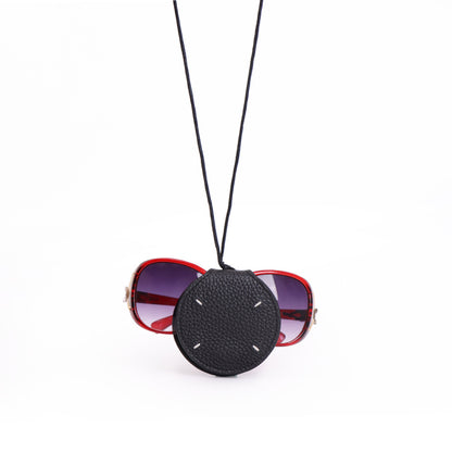 Genuine Leather Neck Magnetic Sunglasses Clip Multiple Colors