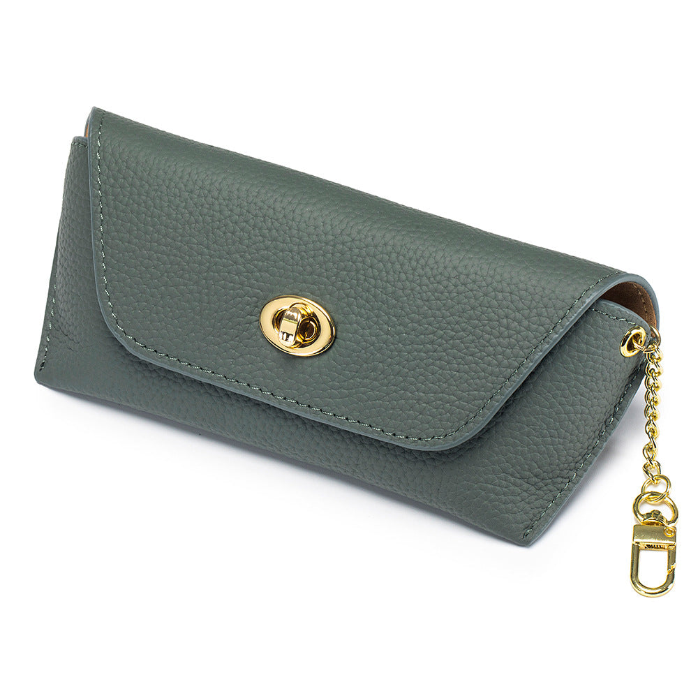 Genuine Leather Vintage Sunglasses Case Multiple Colors