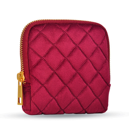 Plaid Pattern Elegant Jewelry Storage Pouch