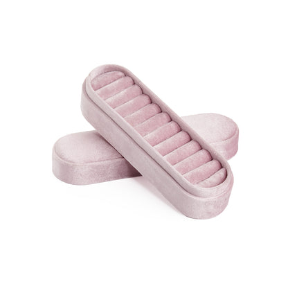 Velvet Ring Earring Jewelry Box Portable Multiple Colors