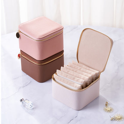 6 Layer Travel Jewelry Organizer Pouch Portable