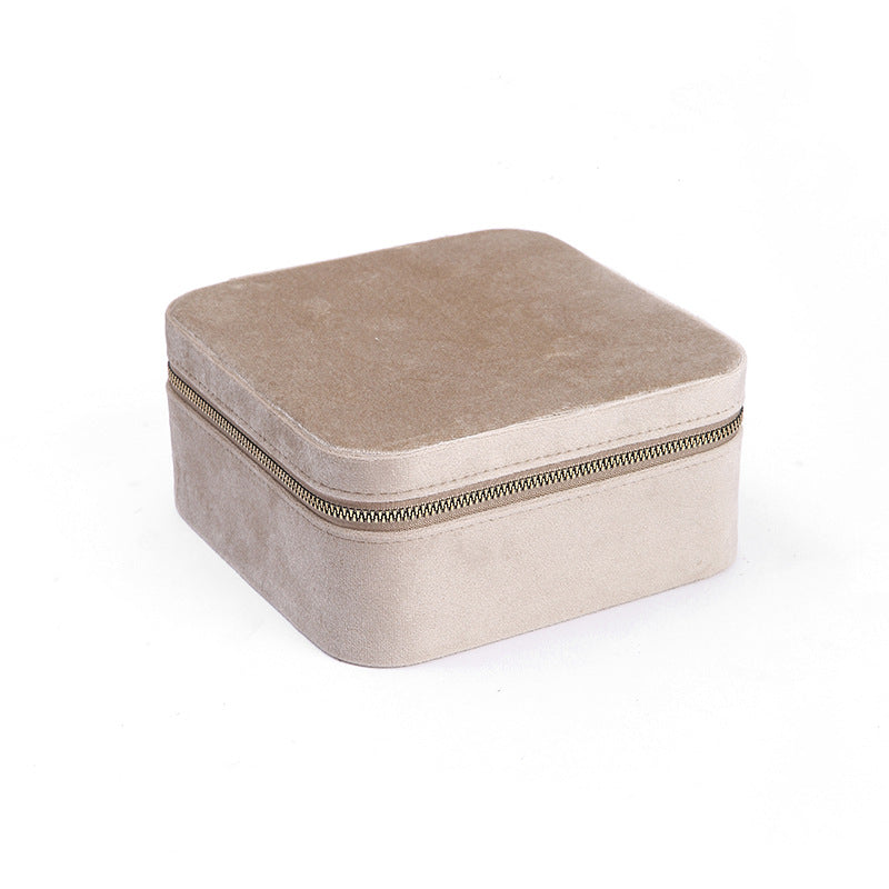 Fashion Retro Velvet Multi Function Jewelry Box Travel