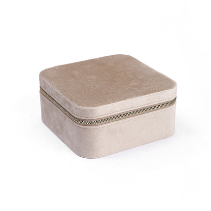 Fashion Retro Velvet Multi Function Jewelry Box Travel
