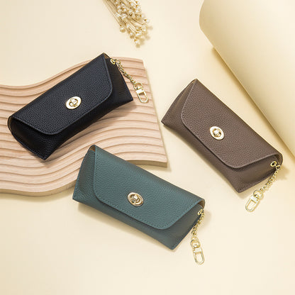 Genuine Leather Vintage Sunglasses Case Multiple Colors
