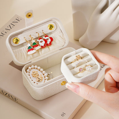 Mini Travel Jewelry Box for Earring Ring Lipstick
