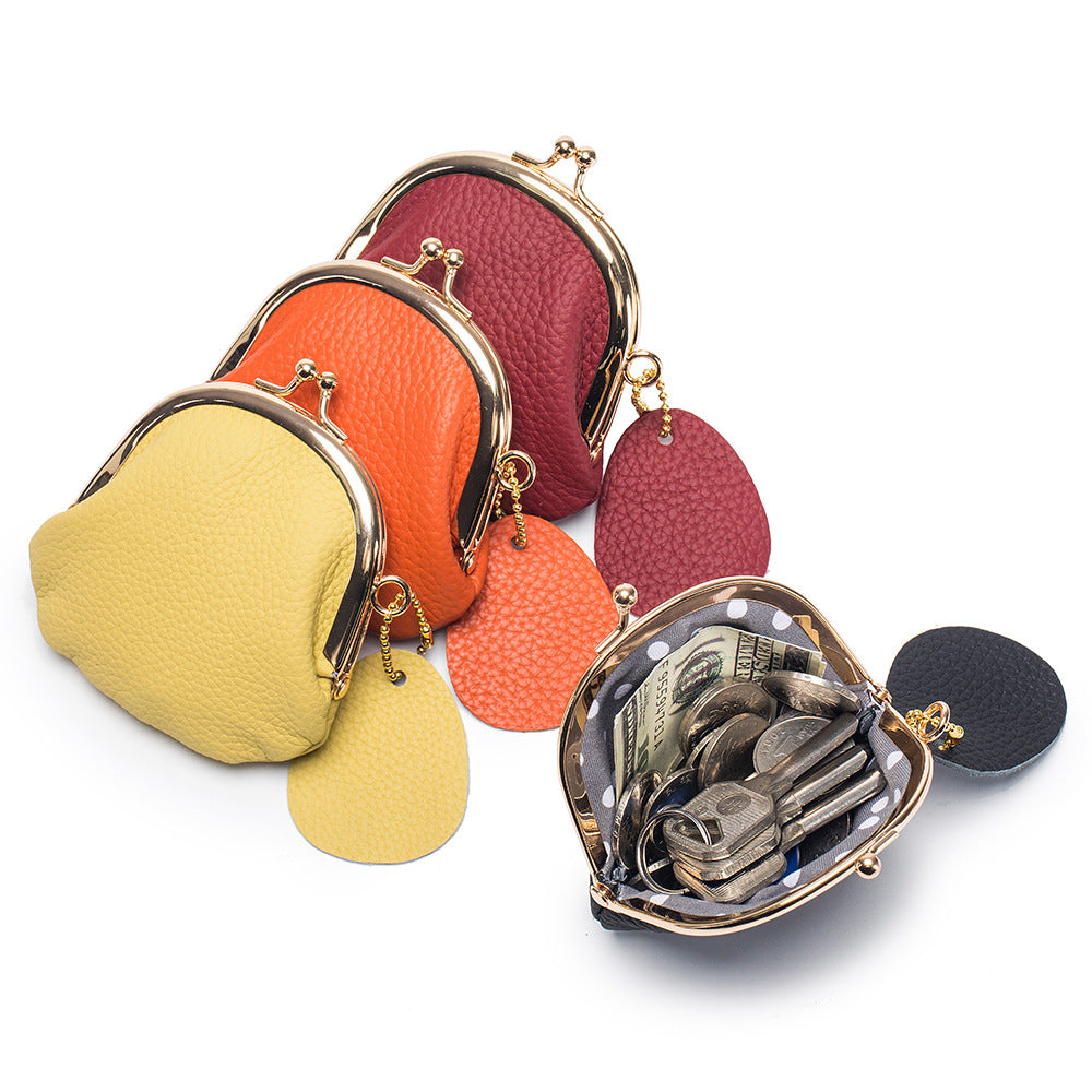 Mini Vintage Genuine Leather Coin Purse Multiple Colors