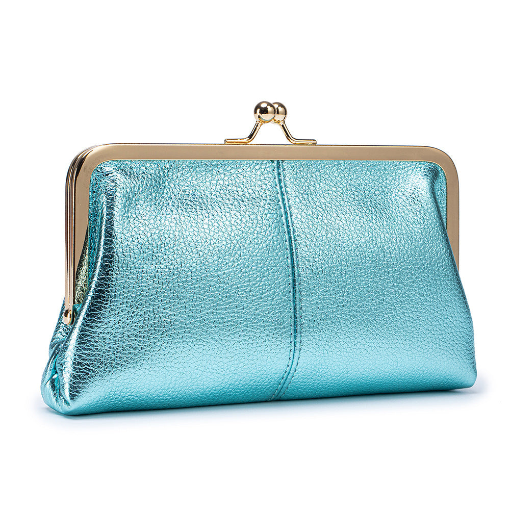 Genuine Leather Clutch Wallet Long Simple Fashion