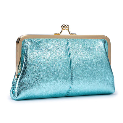 Genuine Leather Clutch Wallet Long Simple Fashion