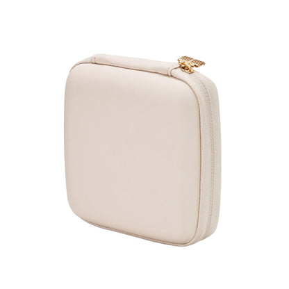 Simple Travel Jewelry Box Beige Green