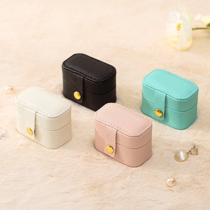 Mini Portable Dust Proof Jewelry Box Multiple Colors