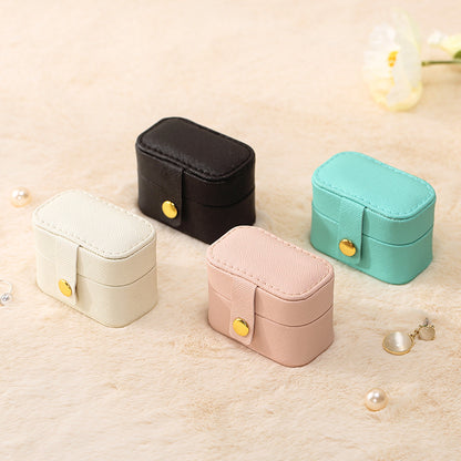 Mini Portable Dust Proof Jewelry Box Multiple Colors