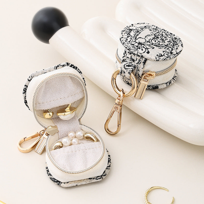 Mini Portable Pouch Charm Jewelry Case