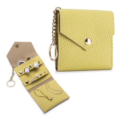 Luxury Genuine Leather Multi Function Jewelry Pouch