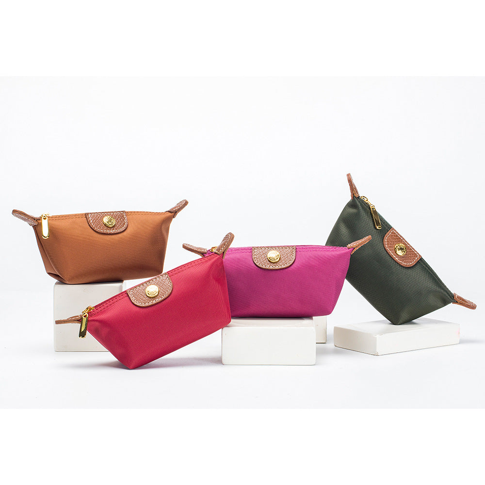Mini Portable Nylon Pouch Wallet Multiple Colors