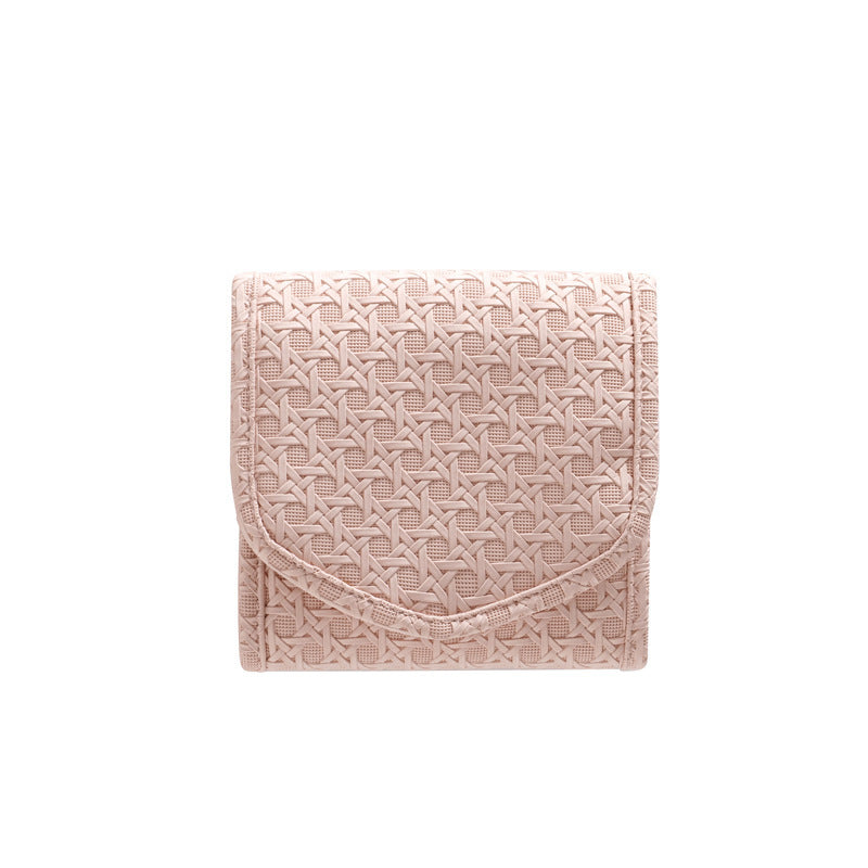 Portable Leather Foldable Travel Jewelry Pouch Multiple Colors