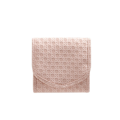 Portable Leather Foldable Travel Jewelry Pouch Multiple Colors