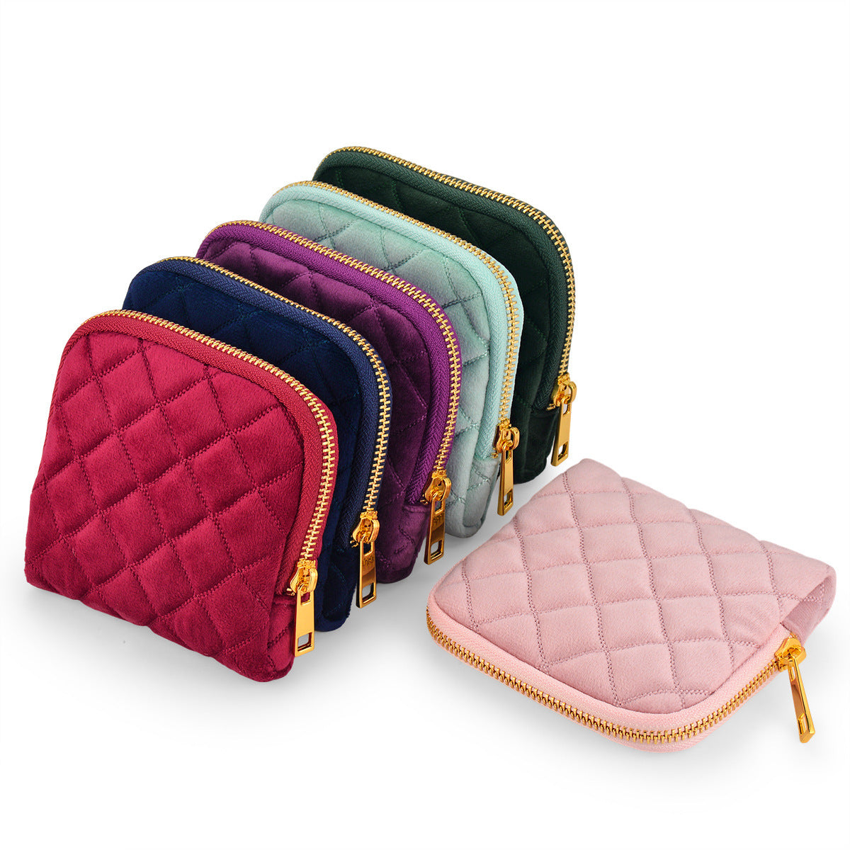 Plaid Pattern Elegant Jewelry Storage Pouch