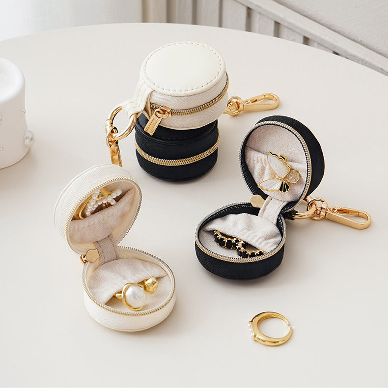 Mini Portable Simple Jewelry Box Bag Charm