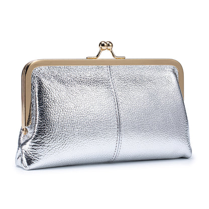 Genuine Leather Clutch Wallet Long Simple Fashion