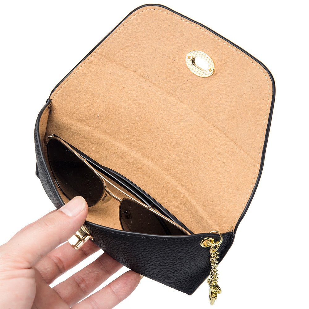 Genuine Leather Vintage Sunglasses Case Multiple Colors