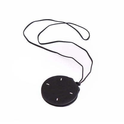 Genuine Leather Neck Magnetic Sunglasses Holder