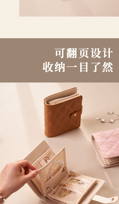 Book Style Jewelry Organizer Case Portable