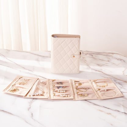 Book Style Jewelry Organizer Clutch Portable Multiple Colors