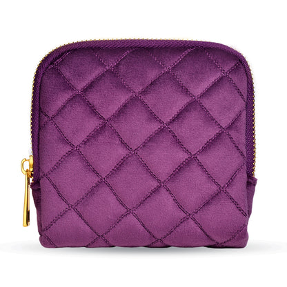 Plaid Pattern Elegant Jewelry Storage Pouch
