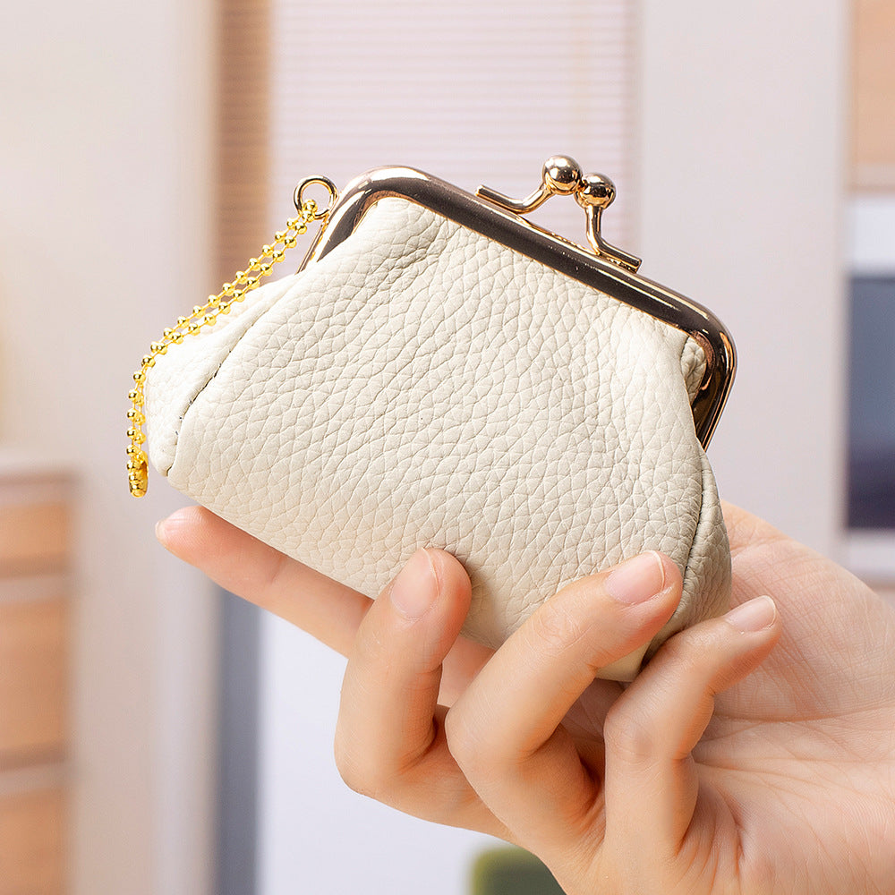 Creative Mini Genuine Leather Frame Purse Multiple Colors