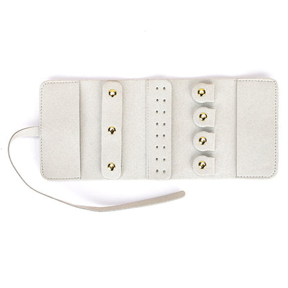 Travel Roll Up Jewelry Organizer Pouch Multiple Colors