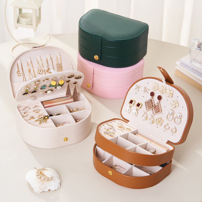 Multi Layer Jewelry Organizer Box for Rings Earrings