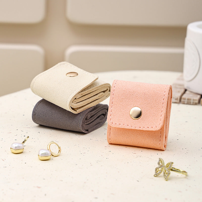 Ultra Compact Portable Microfiber Jewelry Pouch