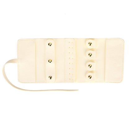 Travel Roll Up Jewelry Organizer Pouch Multiple Colors