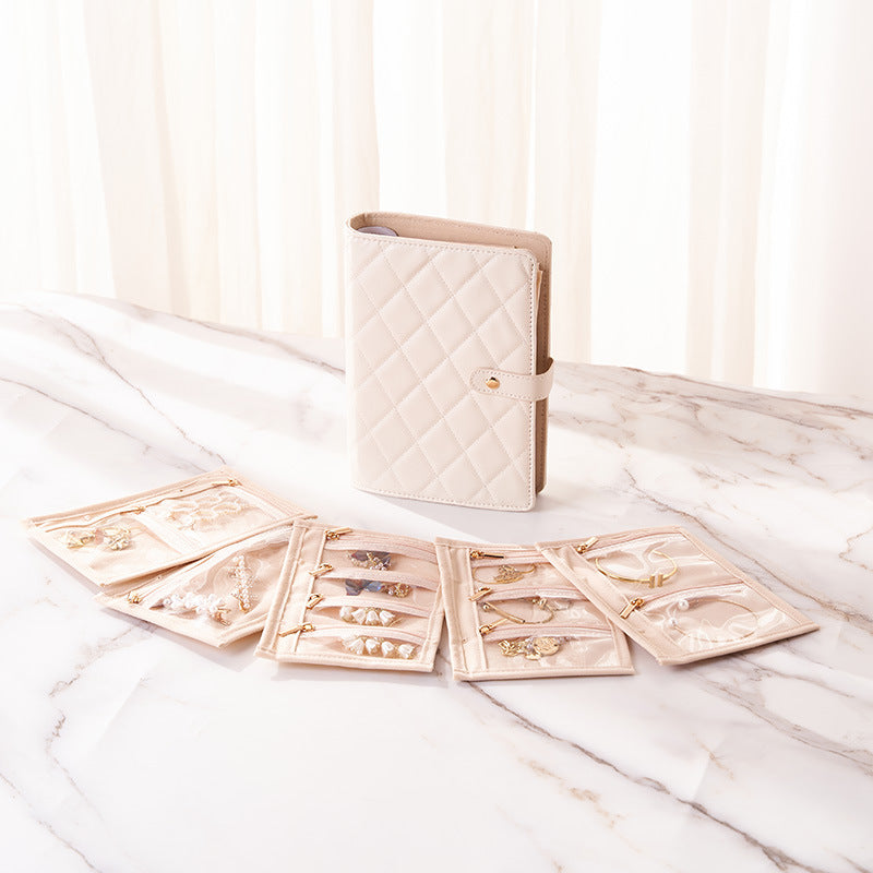 Book Style Jewelry Organizer Clutch Portable Multiple Colors
