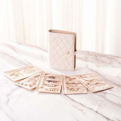 Book Style Jewelry Organizer Clutch Portable Multiple Colors